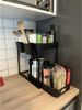 4x Multifunktionsregal mit 2 Böden 39,5 x 22,5 x 31 cm Regal für Bücher, Dekoration oder Stauraum für Büro, Wohnzimmer oder Badezimmer Bild 4