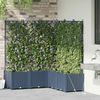 vidaXL Garten-Pflanzgefäß 5 pcs Grau 120 x 120 x 142 cm Kunststoff 42002879 Bild 3
