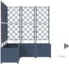 vidaXL Garten-Pflanzgefäß 5 pcs Grau 120 x 120 x 142 cm Kunststoff 42002879 Bild 5