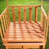 Mucola Sandkasten mit Spielveranda und Dach, Holz natur / rot, 100 x 182 x 140 cm Bild 5