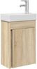 vidaXL Badezimmer Waschtischunterschrank mit Wasserhahn Sonoma-Eiche 889523 Bild 2