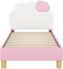 vidaXL Kinderbettgestell mit Kopfteil Rosa 70 x 140 cm PU 42011014 Bild 5