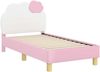 vidaXL Kinderbettgestell mit Kopfteil Rosa 70 x 140 cm PU 42011014 Bild 4