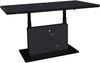 Couchtisch >Lift< verstellbar, keramik optik schwarz / schwarz - 120x49/68x60cm (BxHxT) Bild 3