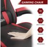 BIGZZIA Gaming-Stuhl Bürostuhl Ergonomisch mit Lendenkissen + Kopfstütze, Ergonomischer Bürostuhl höhenverstellbar Bild 2
