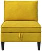 vidaXL Mittels Sofa mit Stauraum Gelb Samt 42027111 Bild 5