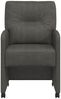 vidaXL Esszimmerstühle mit Rollen 2 pcs Schwarz 57 x 67 x 95 cm 42017839 Bild 4