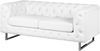 2-Sitzer Sofa Kunstleder weiß VISSLAND Bild 4