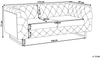 2-Sitzer Sofa Kunstleder weiß VISSLAND Bild 2
