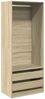 vidaXL Kleiderschrank Sonoma-Eiche 80x50x200 cm Holzwerkstoff 3307749 Bild 2