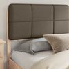vidaXL Bettgestell mit gepolstertem Kopfteil Taupe 200 x 200 cm 3398177 Bild 3