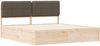 vidaXL Bettgestell mit gepolstertem Kopfteil Taupe 200 x 200 cm 3398177 Bild 4