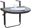 Balkontisch Hängetisch Agra 60 x 50 cm Polyrattan Farbe Coffee Bild 2