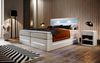 Boxspringbett Sevilla mit LED und Stauraum 180x200 Weiß H3 (70-100kg) Bild 3