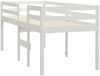 vidaXL Hochbett Weiß 75x190 cm Massivholz Kiefer 821620 Bild 4