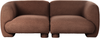 Modulsofa 2-Sitzer MJALBI Braun Bouclé Bild 4