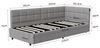 FUROKOY Polsterbett Daybett Tagesbett mit Stauraum, Schlafsofa,Jugendbett,90x200cm,Samt,Grau Bild 4