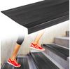 ANRO Stufenmatte Stufenschutz aus Gummi Treppenschutz Treppenmatte, Eckig, mit Rillen Größe 30x60cm - rutschischer & anpassbar Bild 2