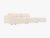 Micadoni Sofa Jodie 3-Sitzer Rechts Samt Bluvel Helles Beige Bild 2