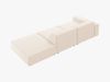 Micadoni Sofa Jodie 3-Sitzer Rechts Samt Bluvel Helles Beige Bild 4