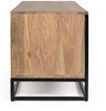TV-Board Natran aus Sheesham-Holz, modernes Design, natur, Metallgestell, 175 cm Bild 3