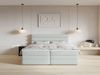 Selsey 'Alegre' Boxspringbett mit Bettkasten, hellgrau, 160x200 cm Bild 3