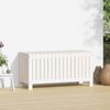 vidaXL Gartentruhe Weiß 108x42,5x54 cm Massivholz Kiefer 823830 Bild 3
