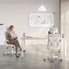 Yaheetech Drehstuhl Bequemer Bürostuhl Ergonomischer Schreibtischstuhl, Arbeitsstuhl mit Hochklappbaren Armlehnen & Verstellbarer Kopfstütze Bild 3