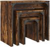 vidaXL Satztische 3 Stk. Räuchereiche Holzwerkstoff 837824 Bild 4