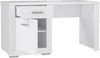 Schreibtisch >SNOW< 1 Tür, 1 Schublade, in weiß - 138x75,9x67,4cm (BxHxT) Bild 5