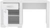 Schreibtisch >SNOW< 1 Tür, 1 Schublade, in weiß - 138x75,9x67,4cm (BxHxT) Bild 4