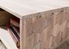 Couchtisch Akazie 70x70x40 weiß lackiert MOSAYK #216 Bild 4