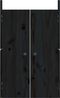 vidaXL Türen für Outdoor-Küche MEPPEL 2 Stk. Schwarz 50x9x82 cm Kiefernholz 832362 Bild 5
