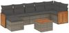 vidaXL 8-tlg. Garten-Sofagarnitur mit Kissen Grau Poly Rattan 3260282 Bild 2