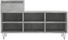 vidaXL Schuhregal Betongrau 102x36x60 cm Holzwerkstoff 831368 Bild 5
