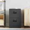 vidaXL Aktenschrank Schwarz 45,5 x 42 x 74,5 cm Kaltgewalzter Stahl 891610 Bild 4