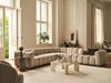 Micadoni Modulares Sofa Lupine 2-Sitzer Links Boucle Baloo Schwarz Bild 5