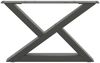 vidaXL Couchtischbeine 2 Stk. Anthrazit 50x(30-31,3) cm Stahl 4012686 Bild 5