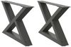 vidaXL Couchtischbeine 2 Stk. Anthrazit 50x(30-31,3) cm Stahl 4012686 Bild 2