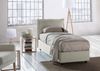 Dmora Aphrodite Einzelbett, Bettkasten mit Stoffbezug, 100 % Made in Italy, seitliche Öffnung, geeignet für Matratze 80x190 cm, Beige Bild 2