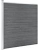 vidaXL Gartenzaun WPC 1564x186 cm Grau 3053232 Bild 2