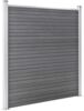 vidaXL Gartenzaun WPC 1564x186 cm Grau 3053232 Bild 5