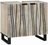 vidaXL Badezimmermöbel-Set mit Schubladen 3 pcs Weiß Holzwerkstoff 3310049 Bild 3