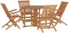 vidaXL 5-tlg. Garten-Essgruppe Klappbar Massivholz Teak 3096572 Bild 3