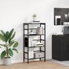 Bücherregal | Standregal Schwarz Eichen-Optik 60 x 29,5 x 115 cm Bild 2