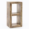 Wohnling Standregal RUSTICA Massivholz Mango 2 Böden, Natur, 90 x 45 x 35 cm Bild 2