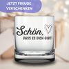 Lasernauten Whiskyglas Glas mit Gravur Schön, dass es dich gibt Geschenk für Freund Freundin, mit Gravur Bild 4