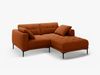 Micadoni Ecksofa Bemy 2-Sitzer Rechts Samt Terrakotta Bild 2