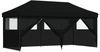 vidaXL Party-Zelt Schwarz 292 x 580 x 315 cm Oxford-Stoff 42023671 Bild 2