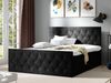 Boxspringbett Simori Lux, Dunkelgrau, 140x200 cm Bild 2